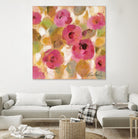 Glorious Pink Floral III by Silvia Vassileva on GIANT ART - yellow floral