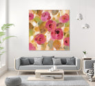 Glorious Pink Floral III by Silvia Vassileva on GIANT ART - yellow floral