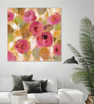 Glorious Pink Floral III by Silvia Vassileva on GIANT ART - yellow floral