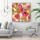 Glorious Pink Floral III by Silvia Vassileva on GIANT ART - yellow floral