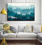 Mountainscape Blue by Michael Mullan on GIANT ART - white landscape