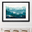 Mountainscape Blue by Michael Mullan on GIANT ART - white landscape
