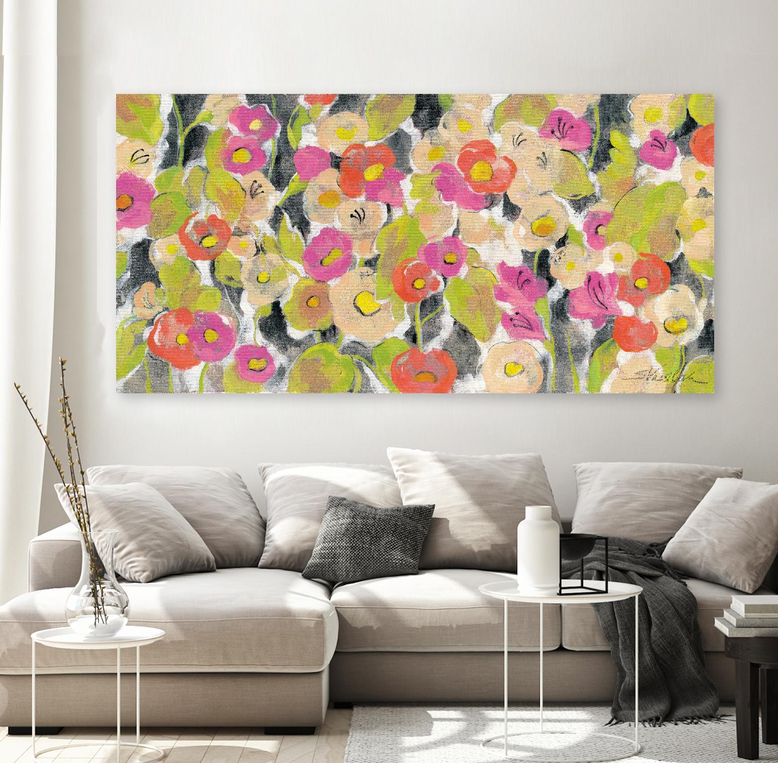 Velvety Florals by Silvia Vassileva on GIANT ART - green floral