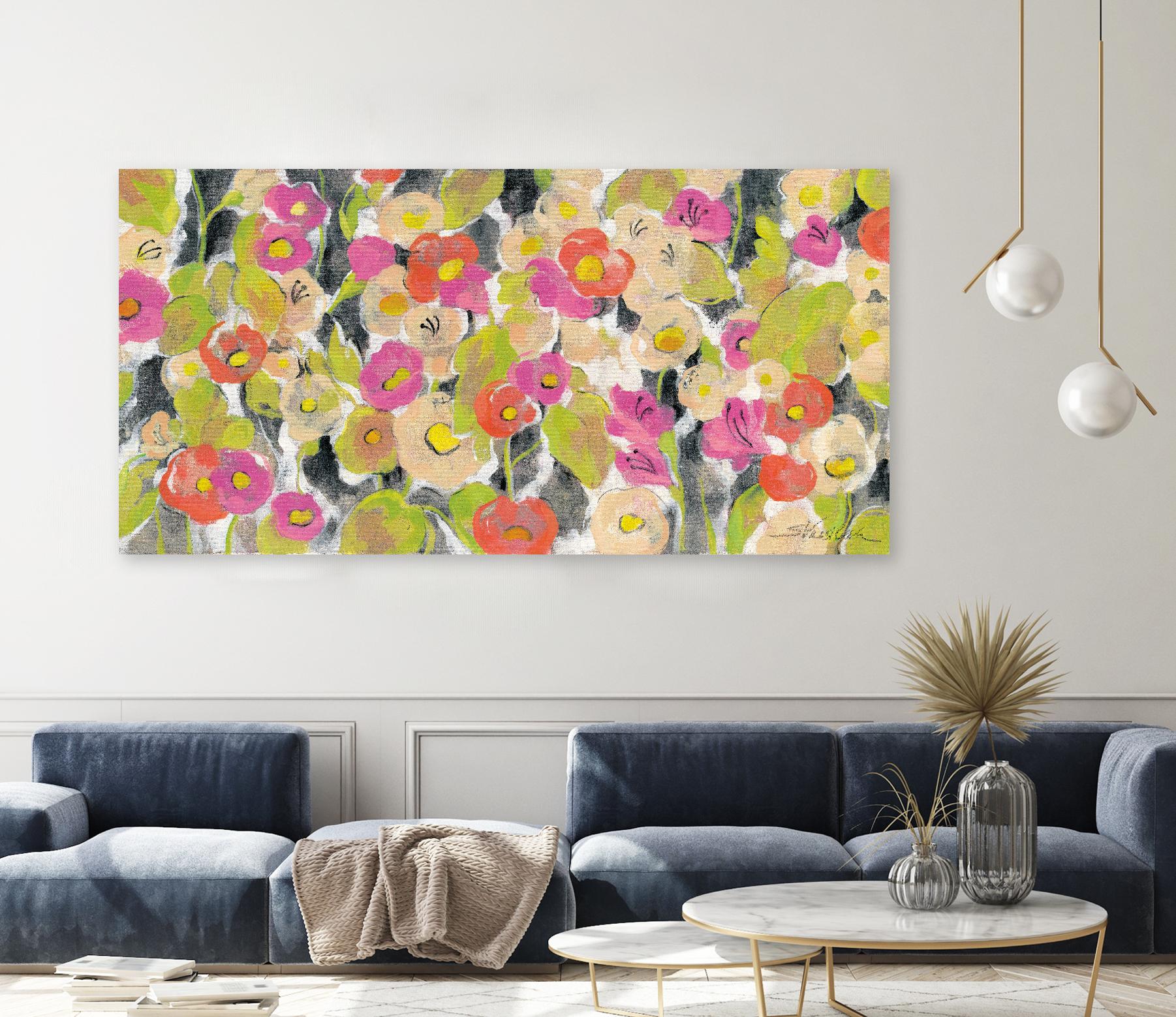 Velvety Florals by Silvia Vassileva on GIANT ART - green floral