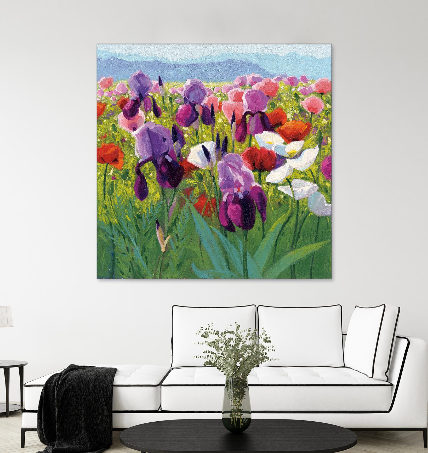 Early June by Shirley Novak on GIANT ART - green floral