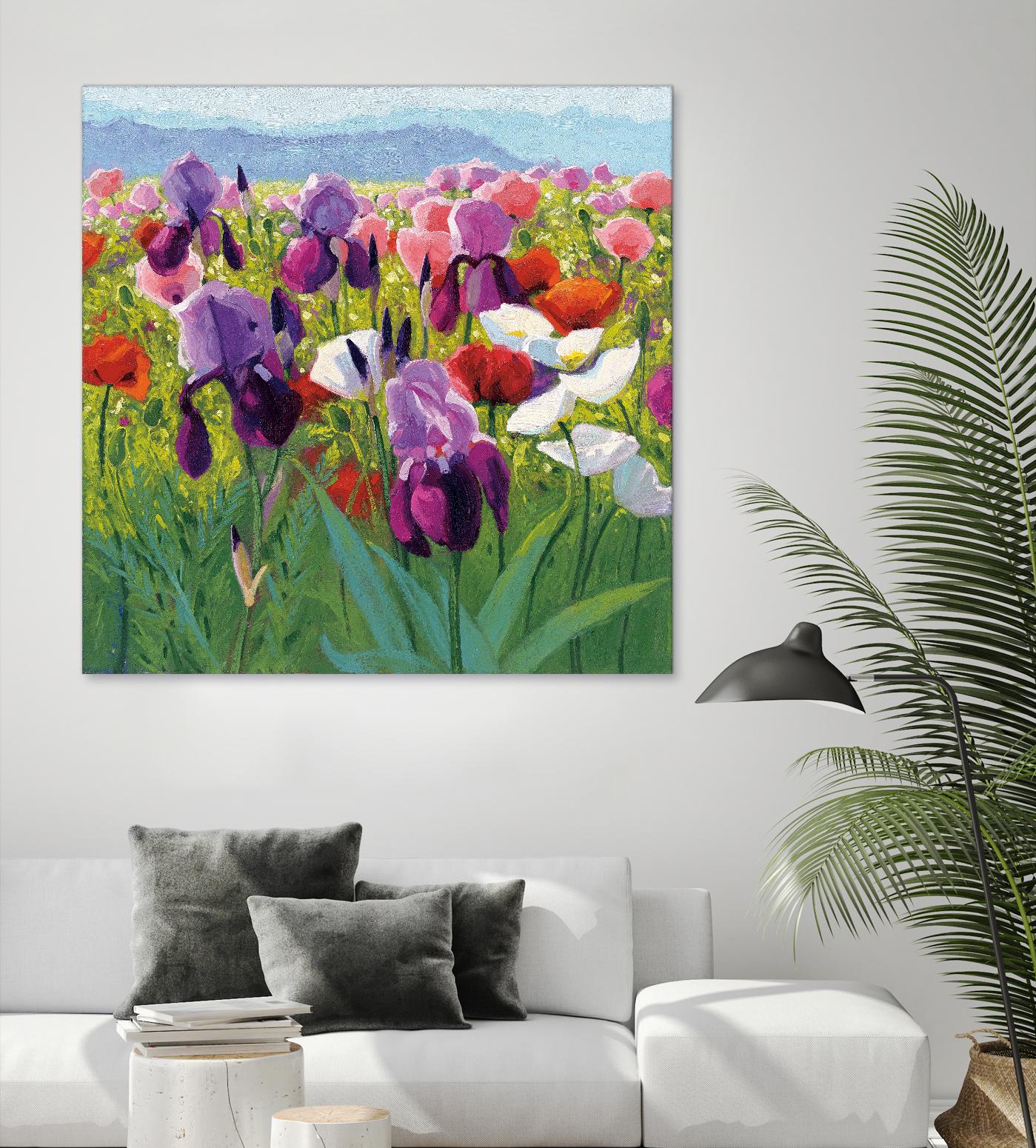 Early June by Shirley Novak on GIANT ART - green floral