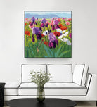 Early June by Shirley Novak on GIANT ART - green floral