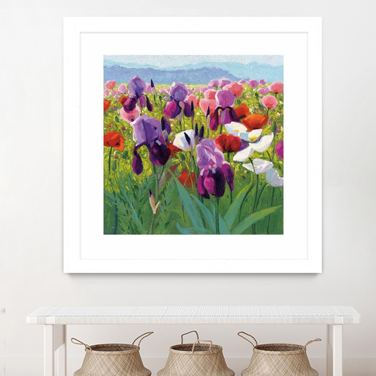 Early June by Shirley Novak on GIANT ART - green floral