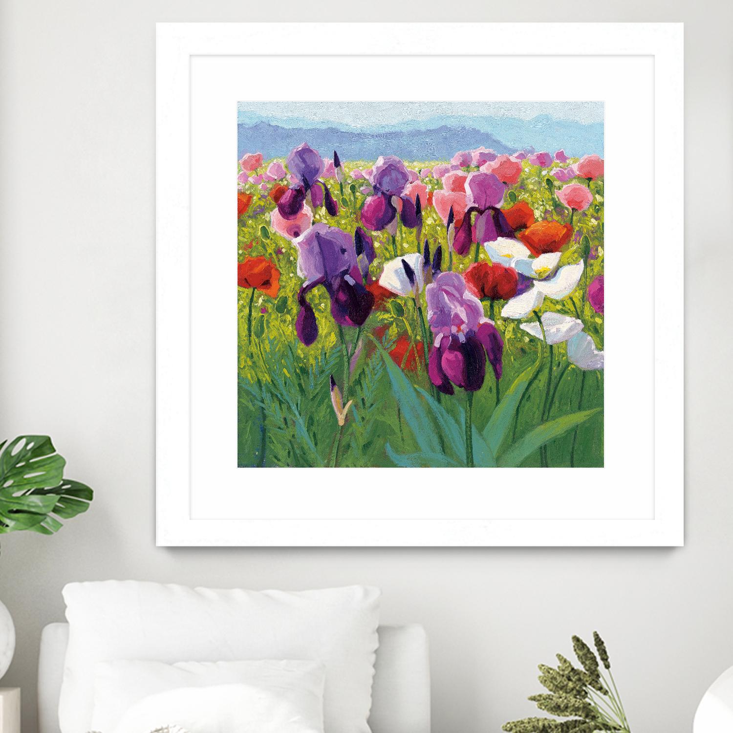 Early June by Shirley Novak on GIANT ART - green floral