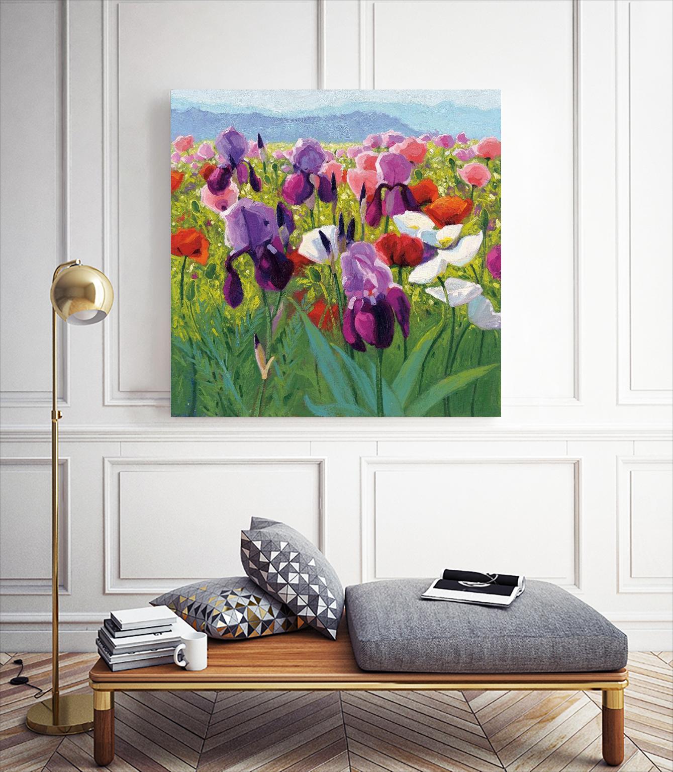 Early June by Shirley Novak on GIANT ART - green floral