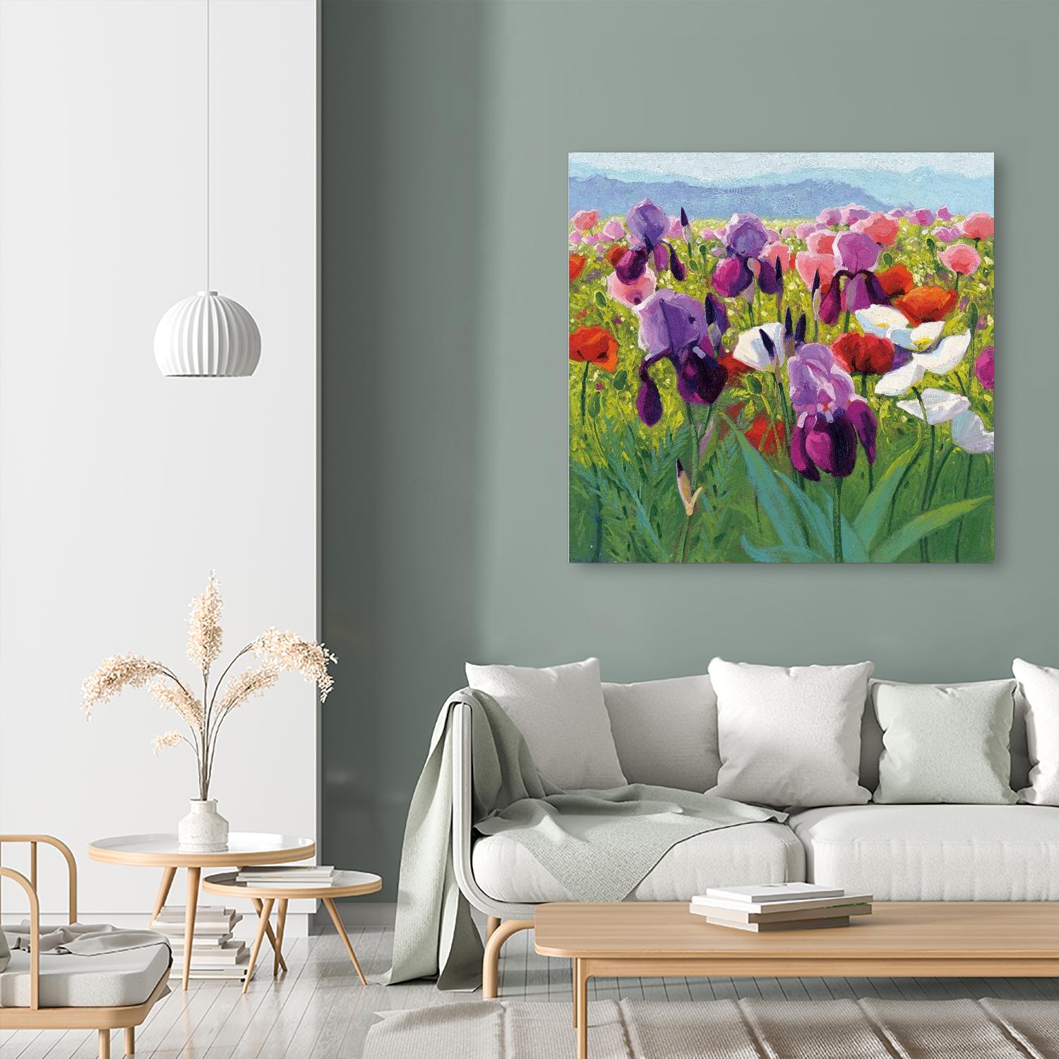 Early June by Shirley Novak on GIANT ART - green floral