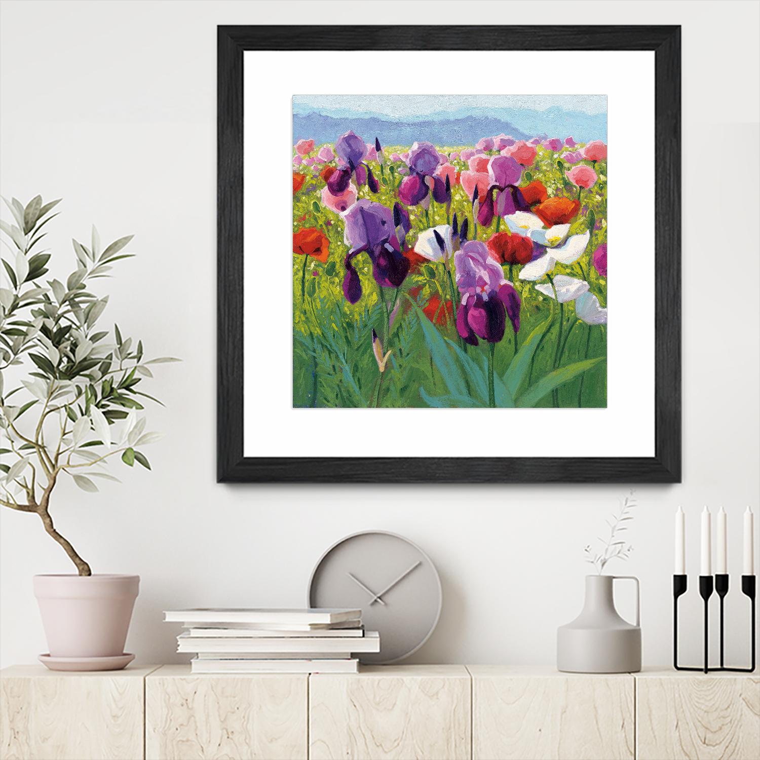 Early June by Shirley Novak on GIANT ART - green floral