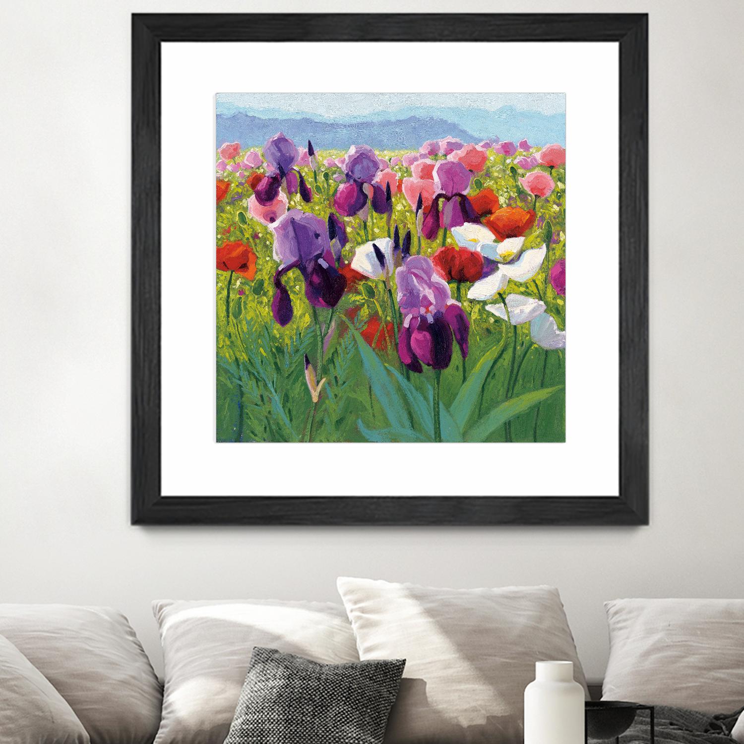 Early June by Shirley Novak on GIANT ART - green floral