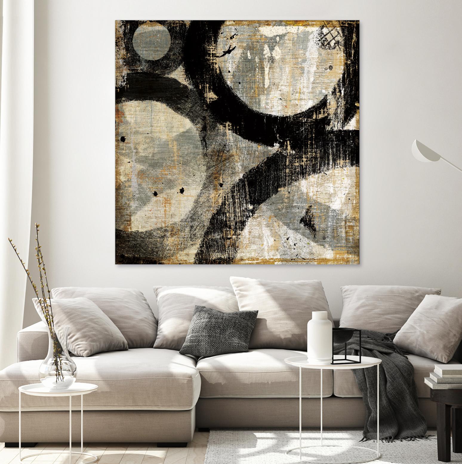 Industrial II by Michael Mullan on GIANT ART - beige abstract