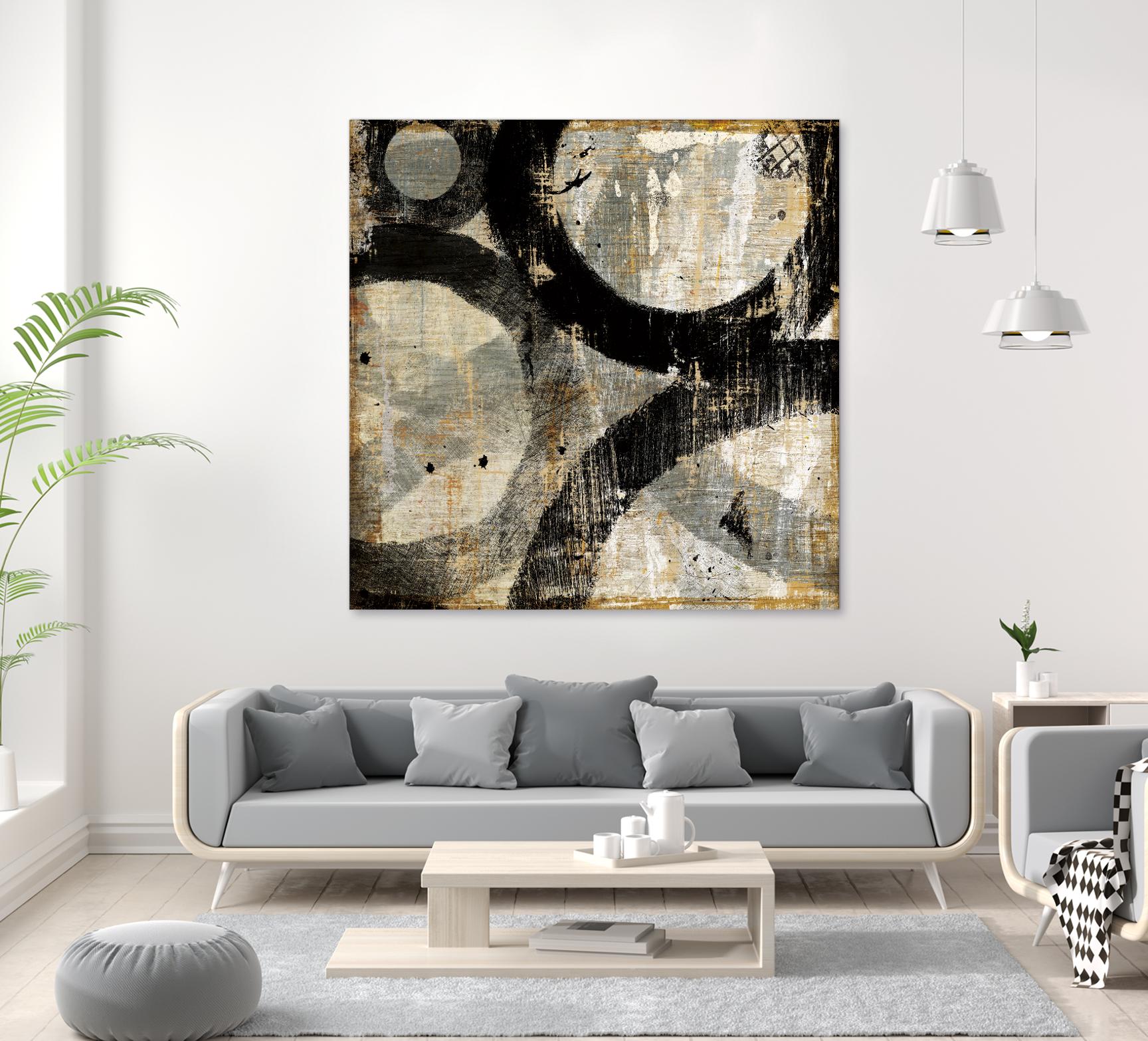 Industrial II by Michael Mullan on GIANT ART - beige abstract