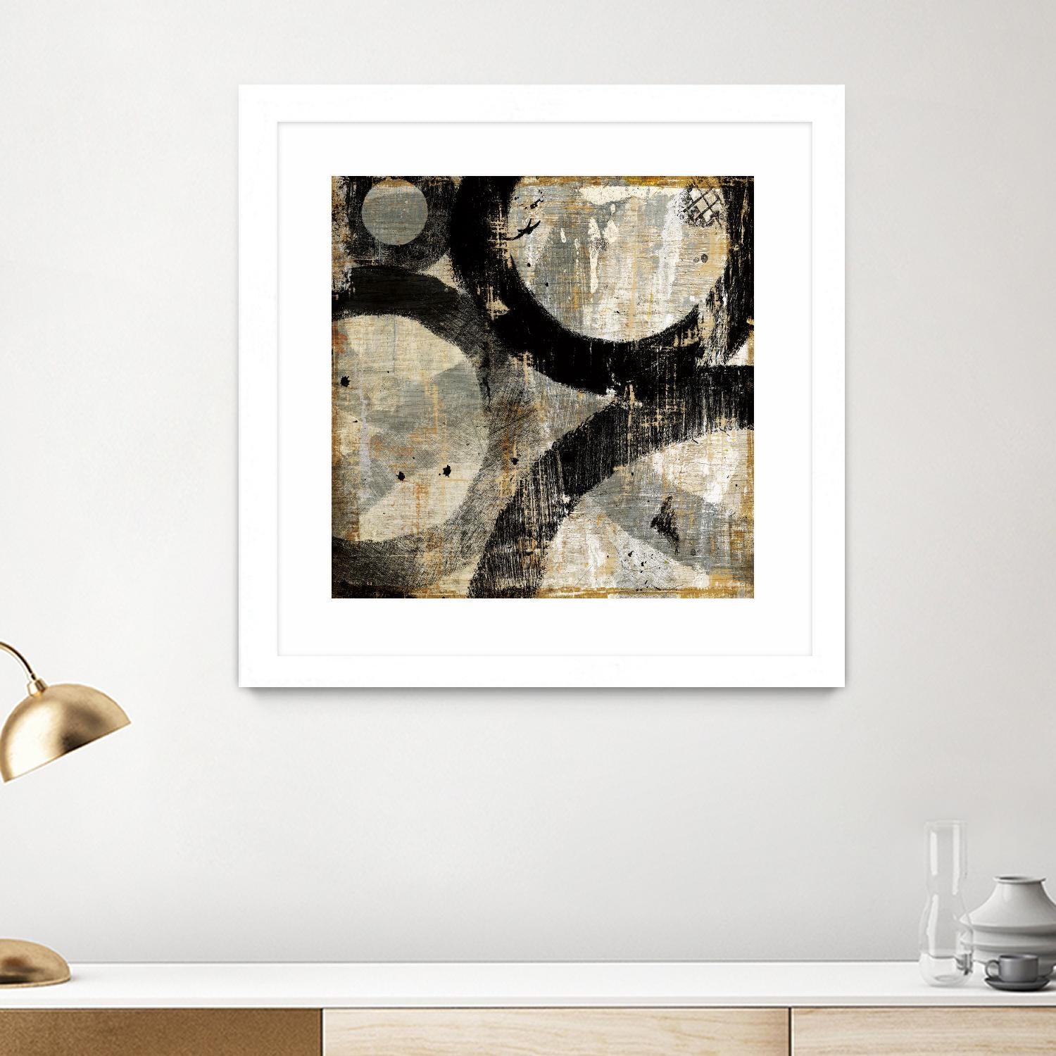 Industrial II by Michael Mullan on GIANT ART - beige abstract