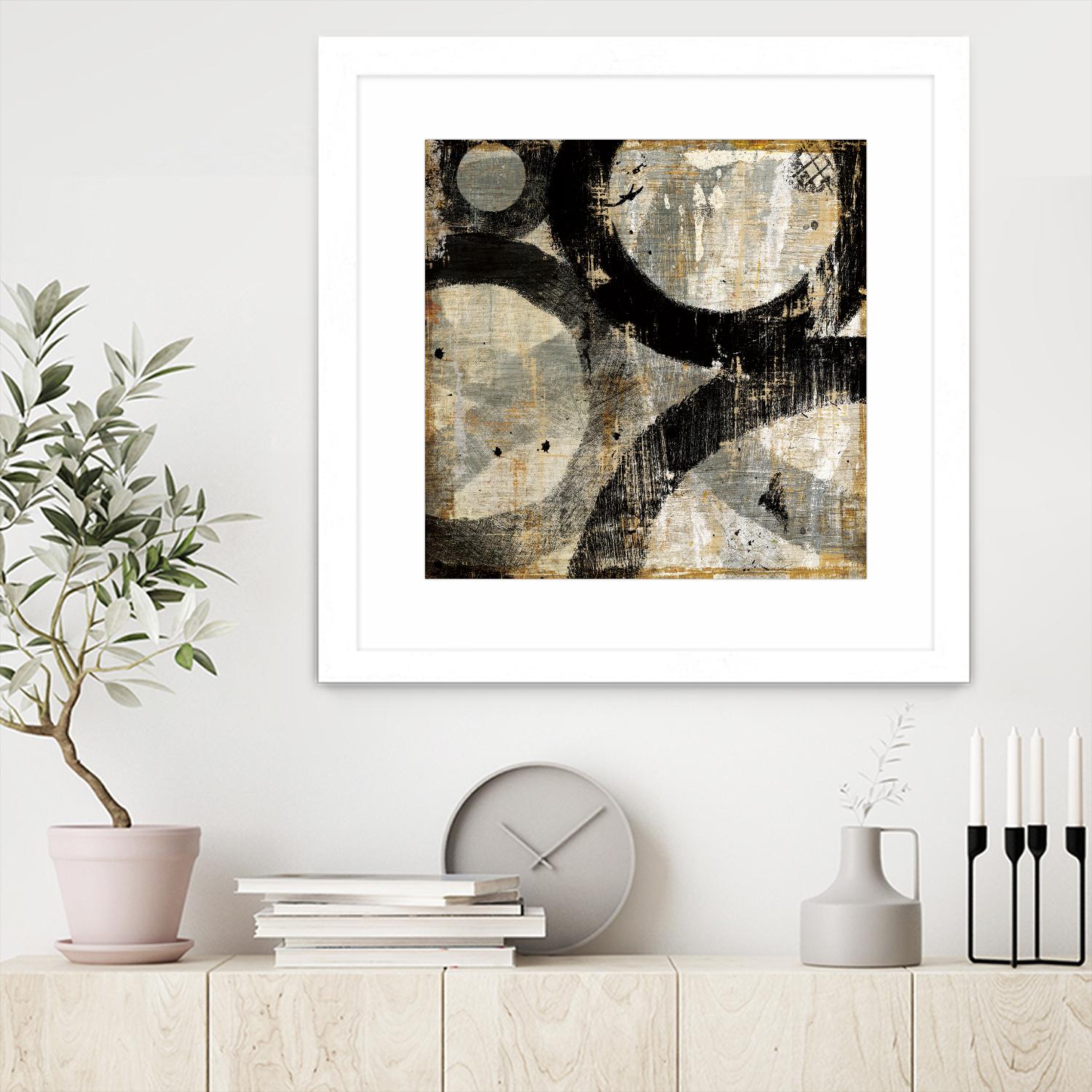 Industrial II by Michael Mullan on GIANT ART - beige abstract