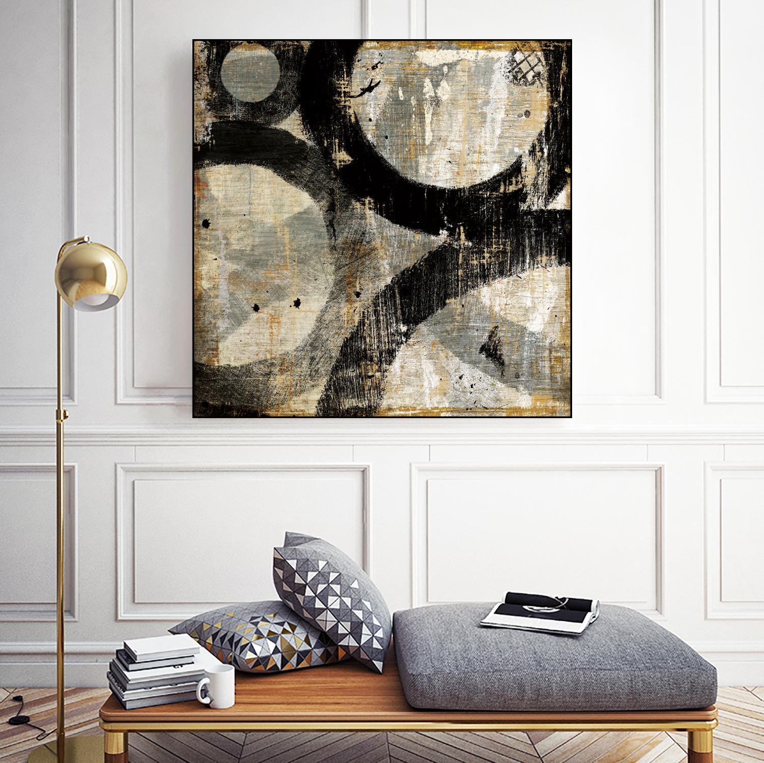 Industrial II by Michael Mullan on GIANT ART - beige abstract