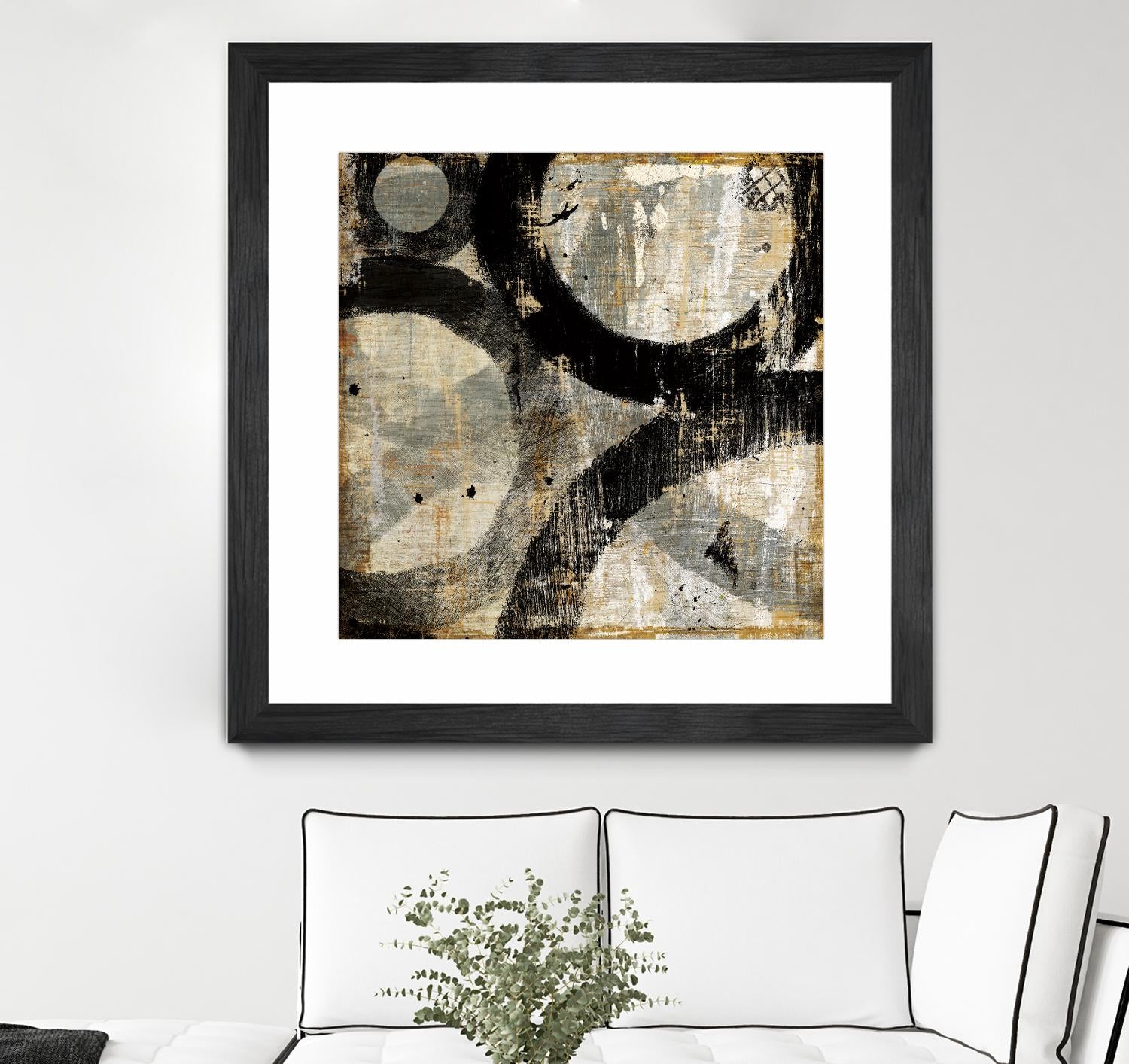 Industrial II by Michael Mullan on GIANT ART - beige abstract