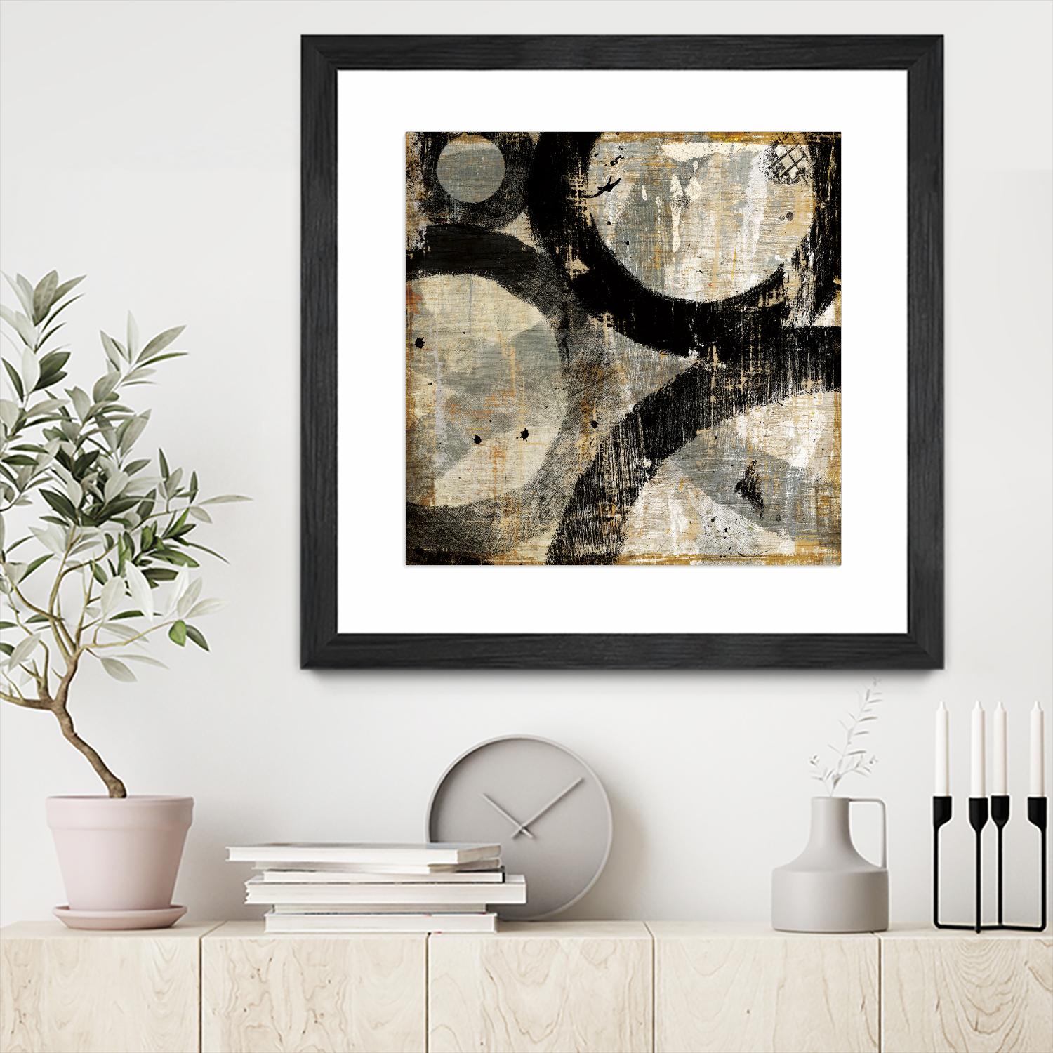 Industrial II by Michael Mullan on GIANT ART - beige abstract