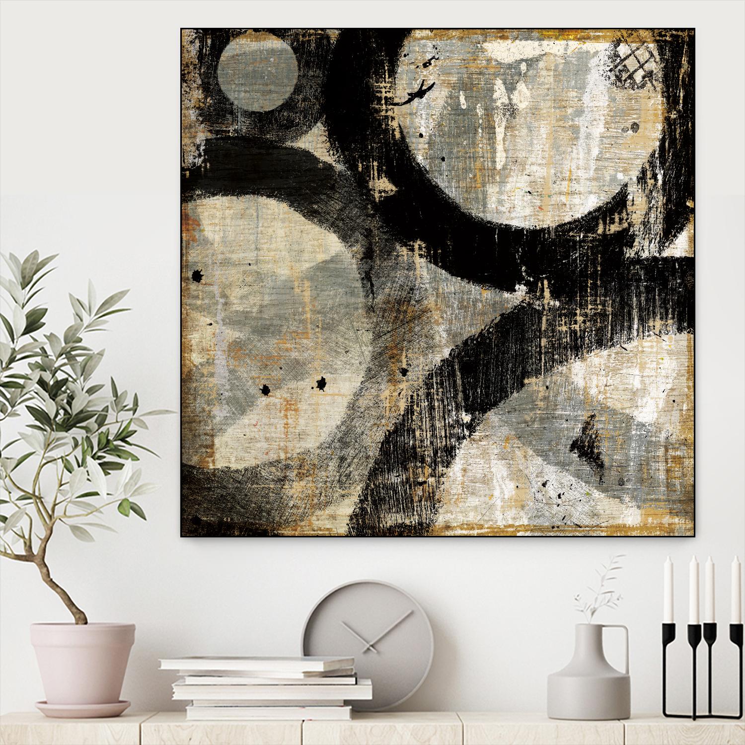 Industrial II by Michael Mullan on GIANT ART - beige abstract