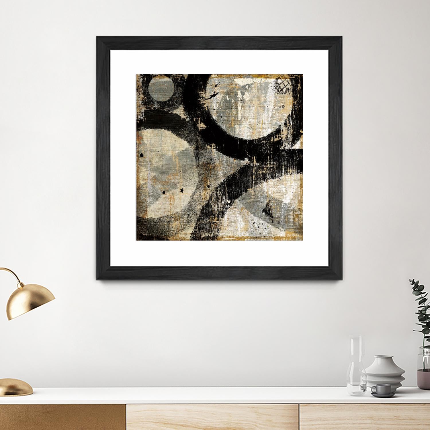 Industrial II by Michael Mullan on GIANT ART - beige abstract