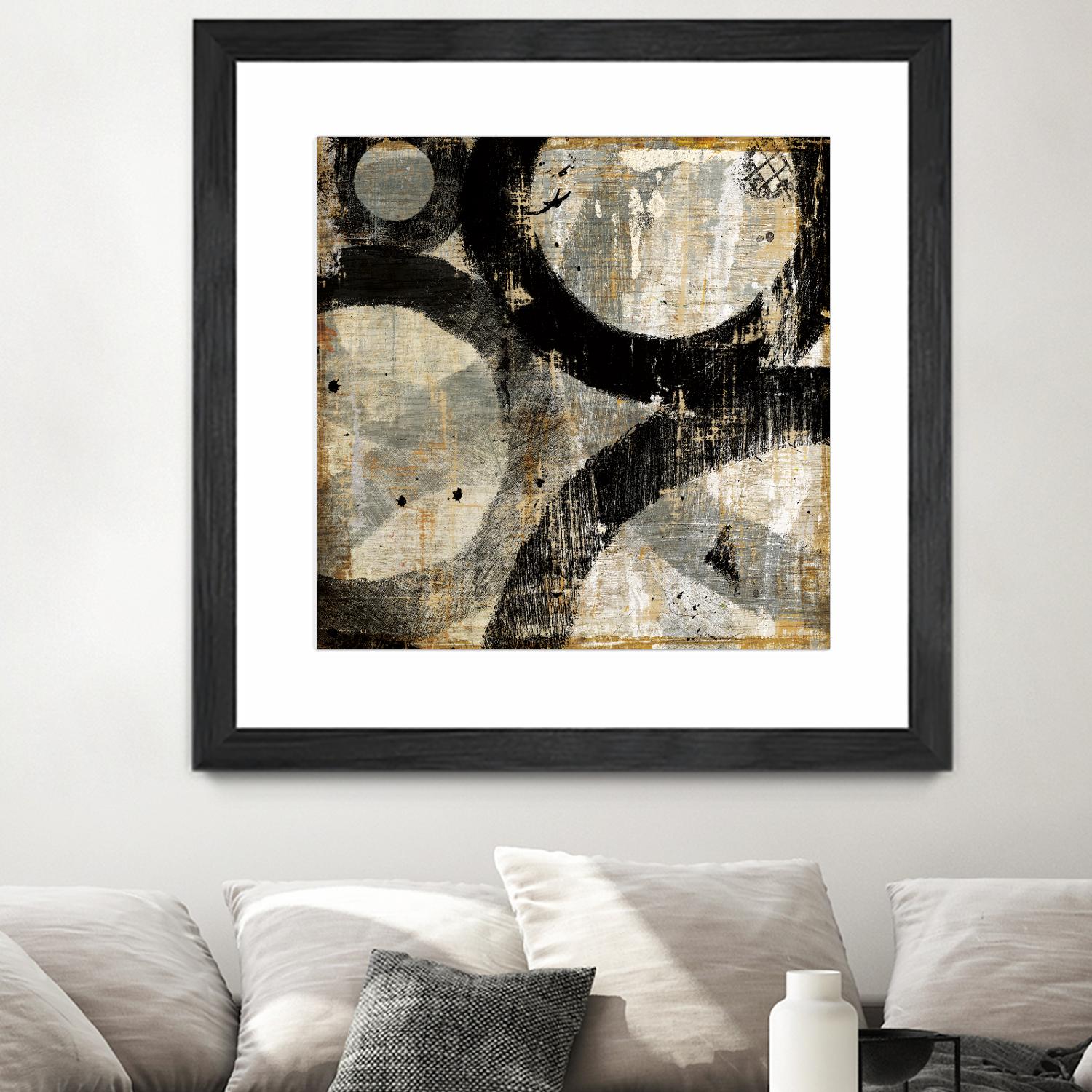 Industrial II by Michael Mullan on GIANT ART - beige abstract