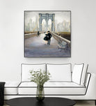 Bridge to New York 2 by Julia Purinton on GIANT ART - grey everyday life
