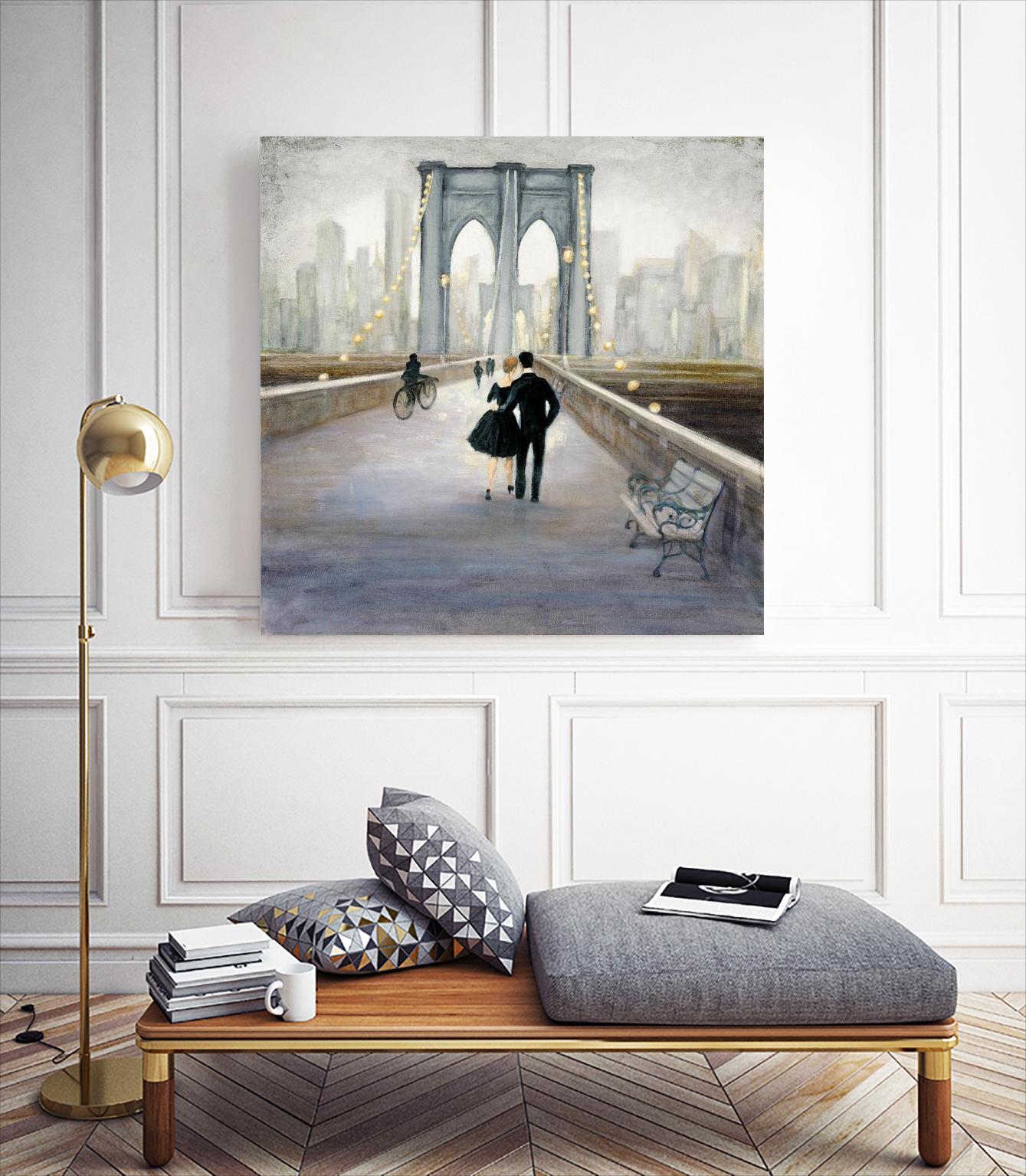 Bridge to New York 2 by Julia Purinton on GIANT ART - grey everyday life