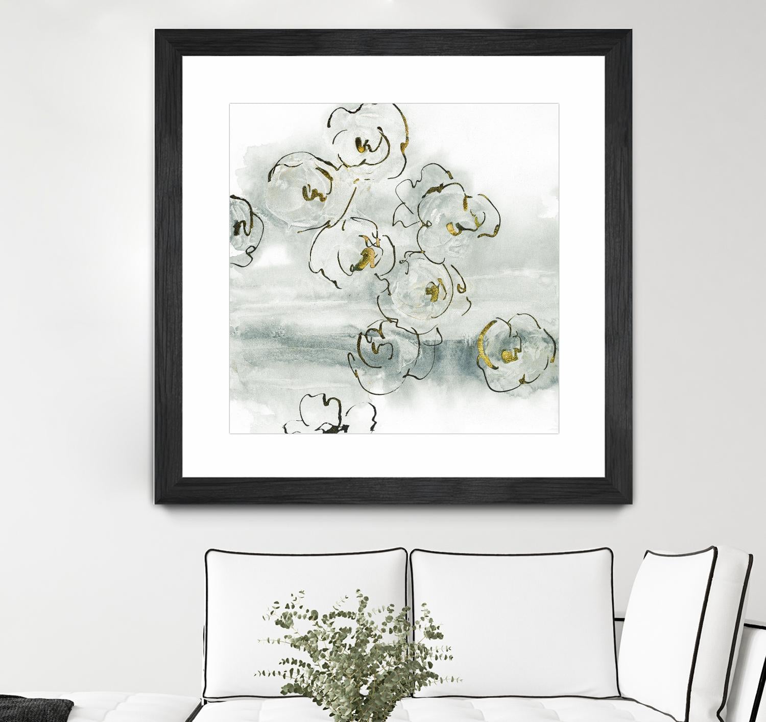 Gold Dust I by Chris Paschke on GIANT ART - yellow floral