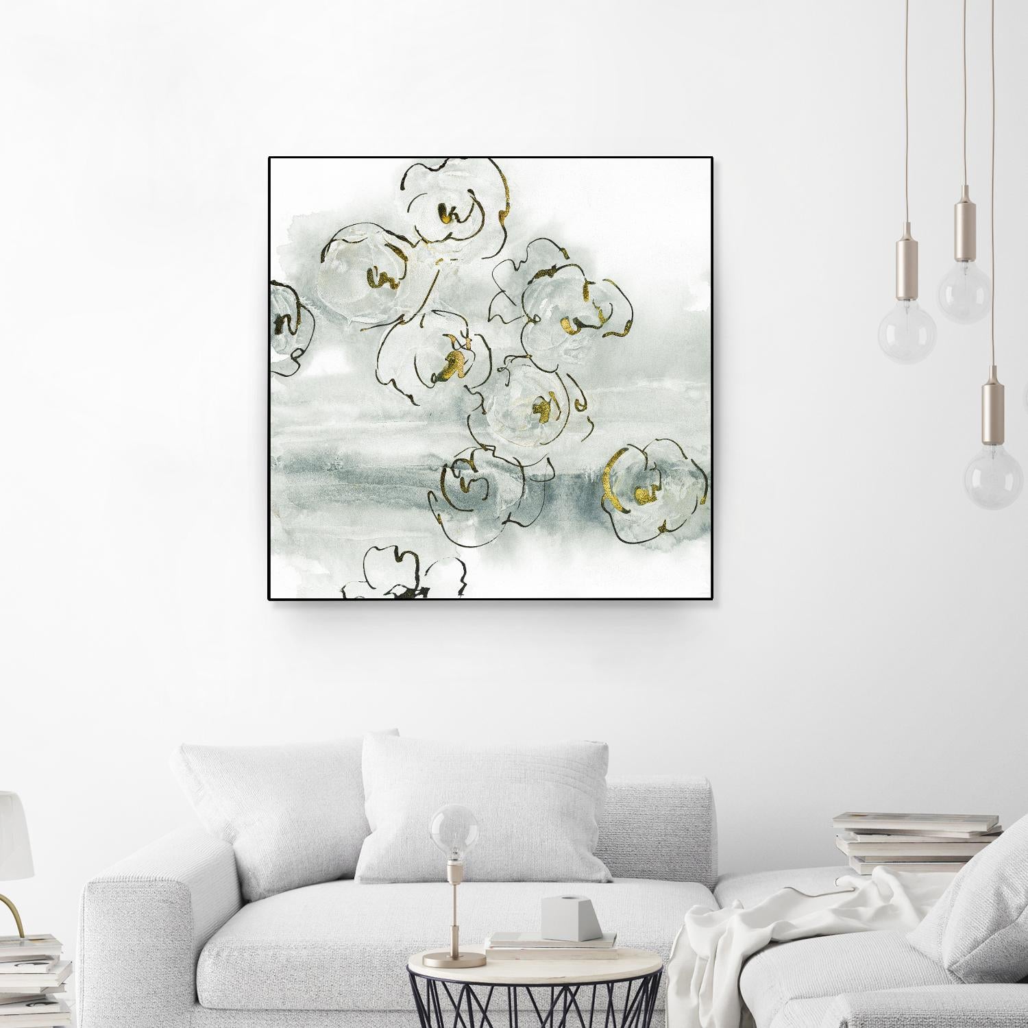 Gold Dust I by Chris Paschke on GIANT ART - yellow floral