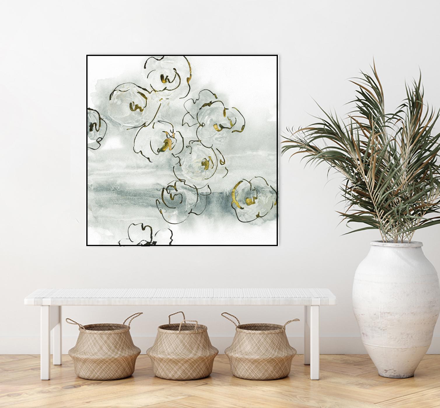 Gold Dust I by Chris Paschke on GIANT ART - yellow floral