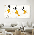 Abstract Background V Gold and Black by Silva Roque on GIANT ART - black abstract