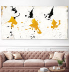 Abstract Background V Gold and Black by Silva Roque on GIANT ART - black abstract