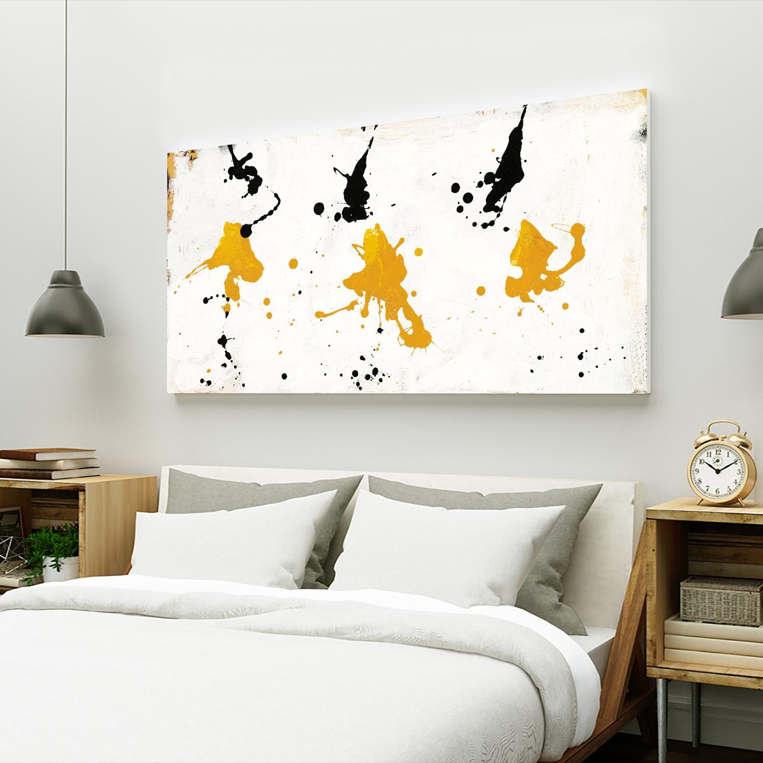 Abstract Background V Gold and Black by Silva Roque on GIANT ART - black abstract