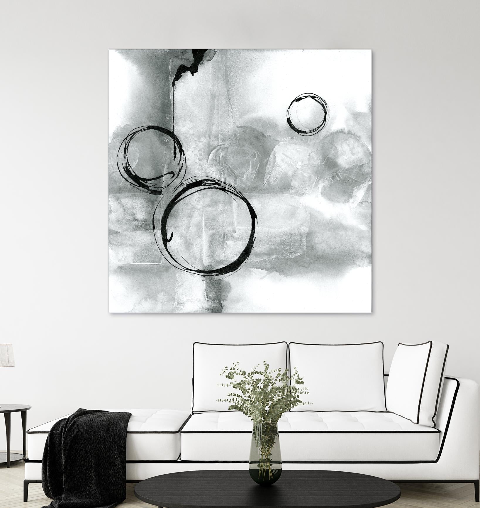 Full Circle I Gray by Chris Paschke on GIANT ART - grey abstract