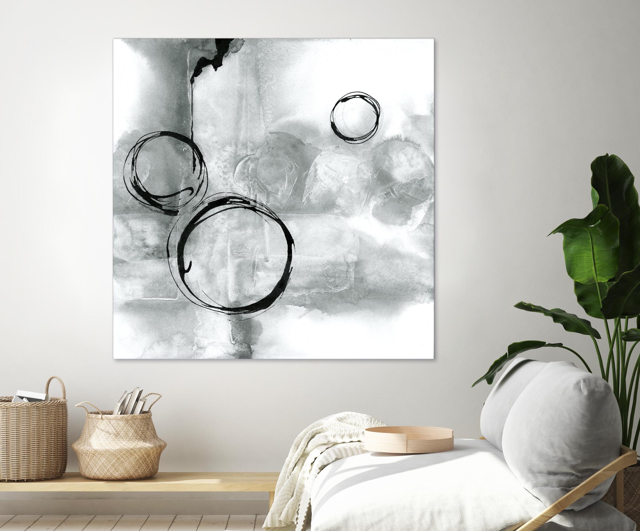 Full Circle I Gray by Chris Paschke on GIANT ART - grey abstract