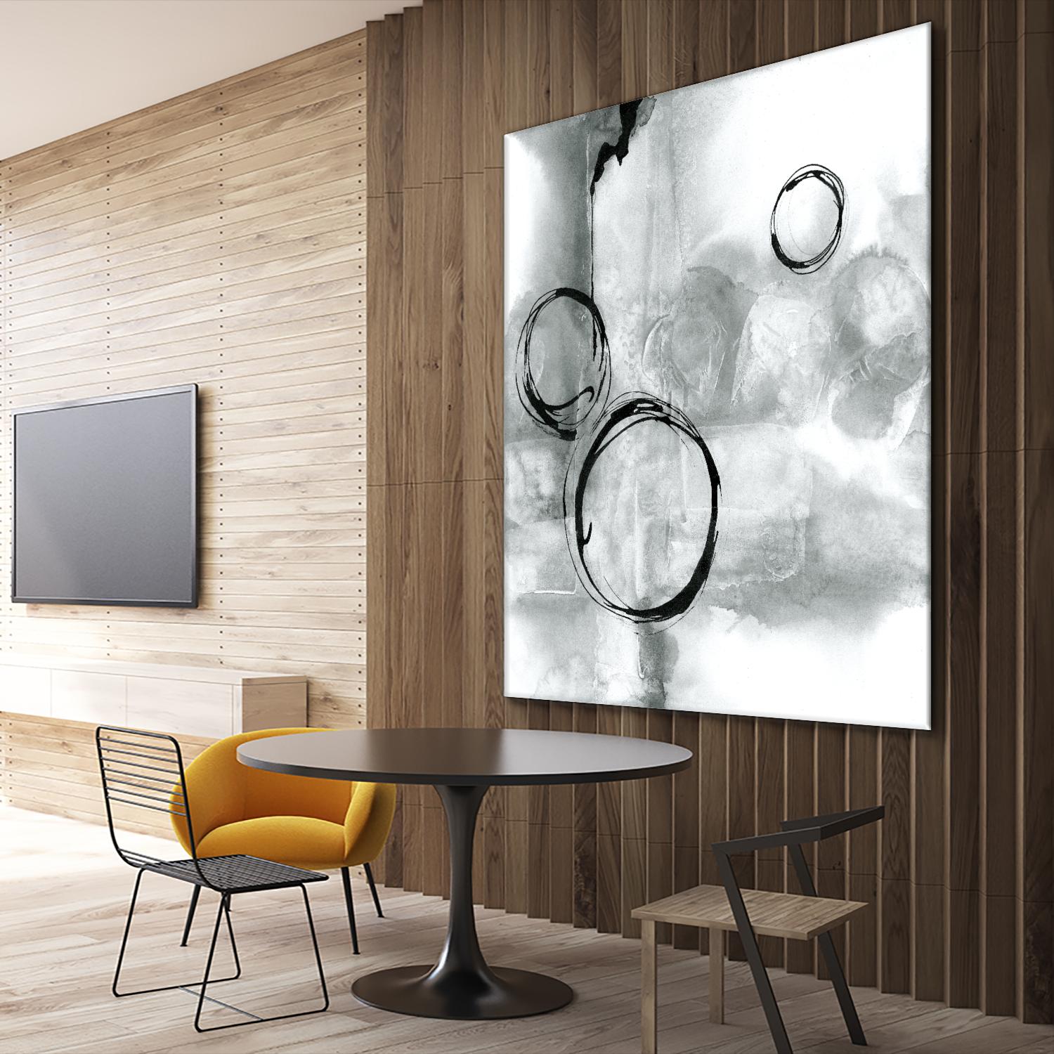 Full Circle I Gray by Chris Paschke on GIANT ART - grey abstract