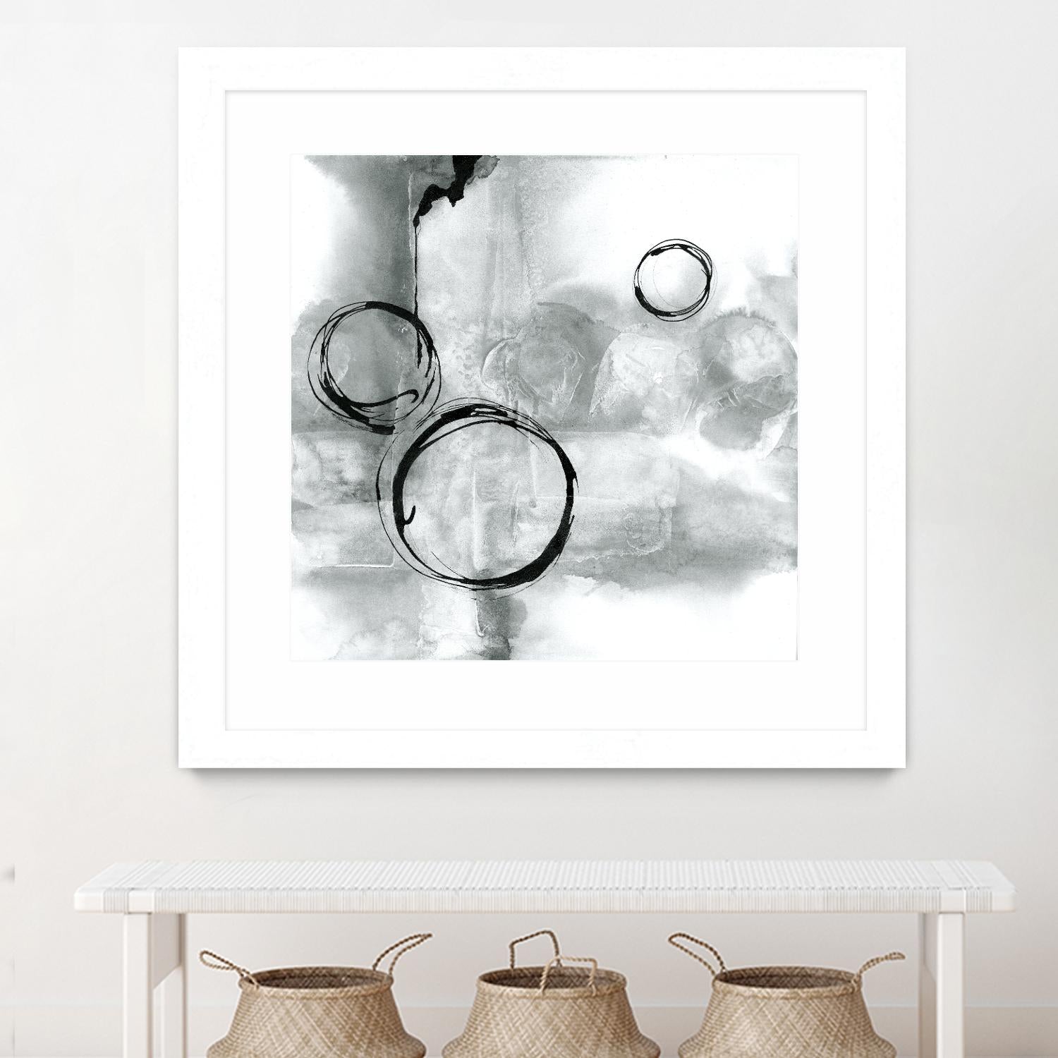 Full Circle I Gray by Chris Paschke on GIANT ART - grey abstract