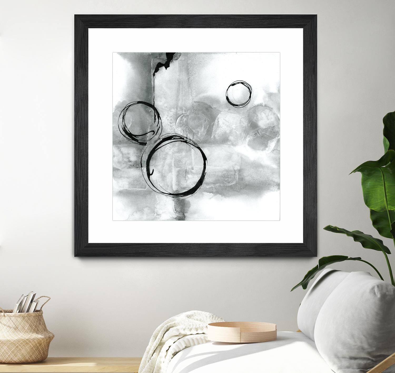 Full Circle I Gray by Chris Paschke on GIANT ART - grey abstract