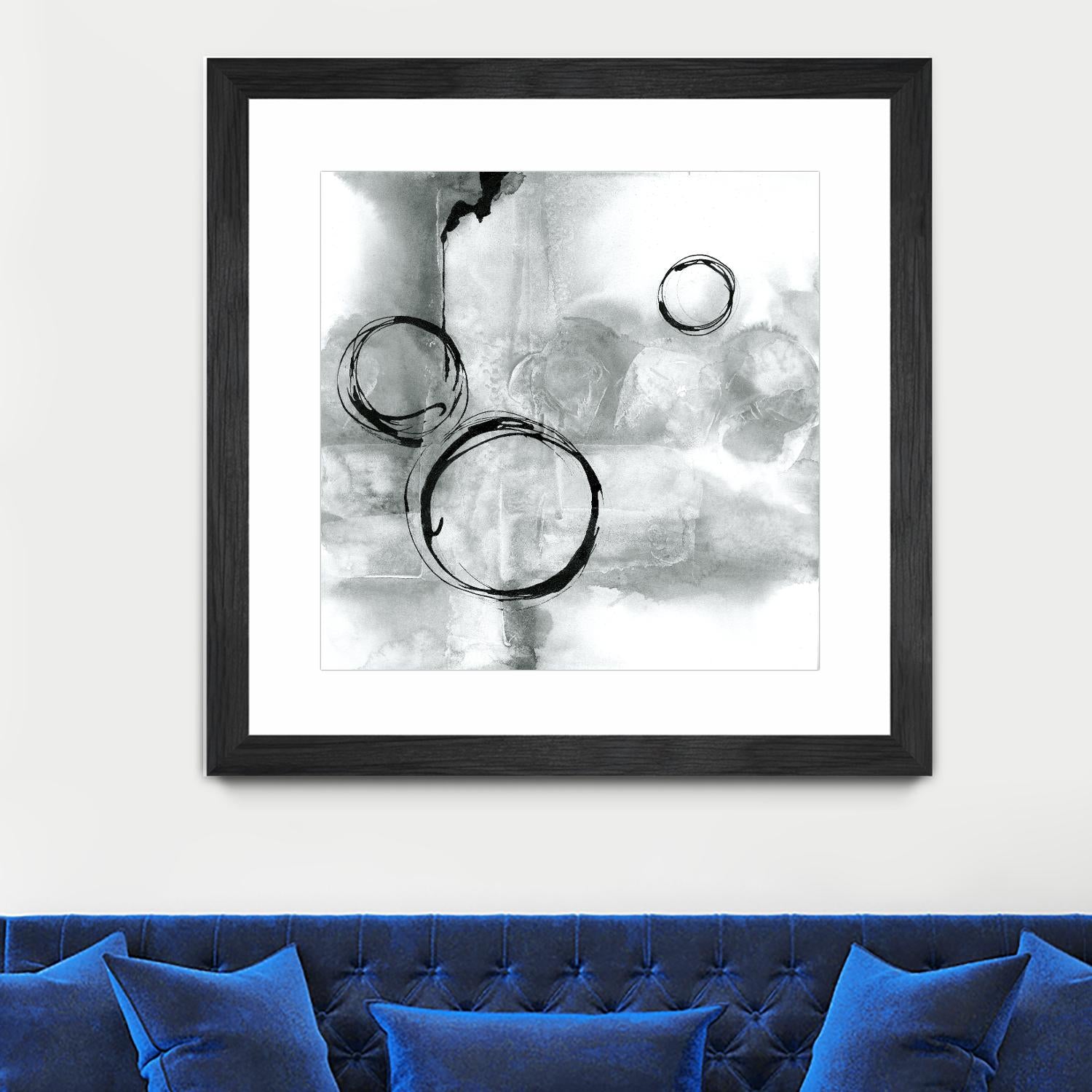 Full Circle I Gray by Chris Paschke on GIANT ART - grey abstract
