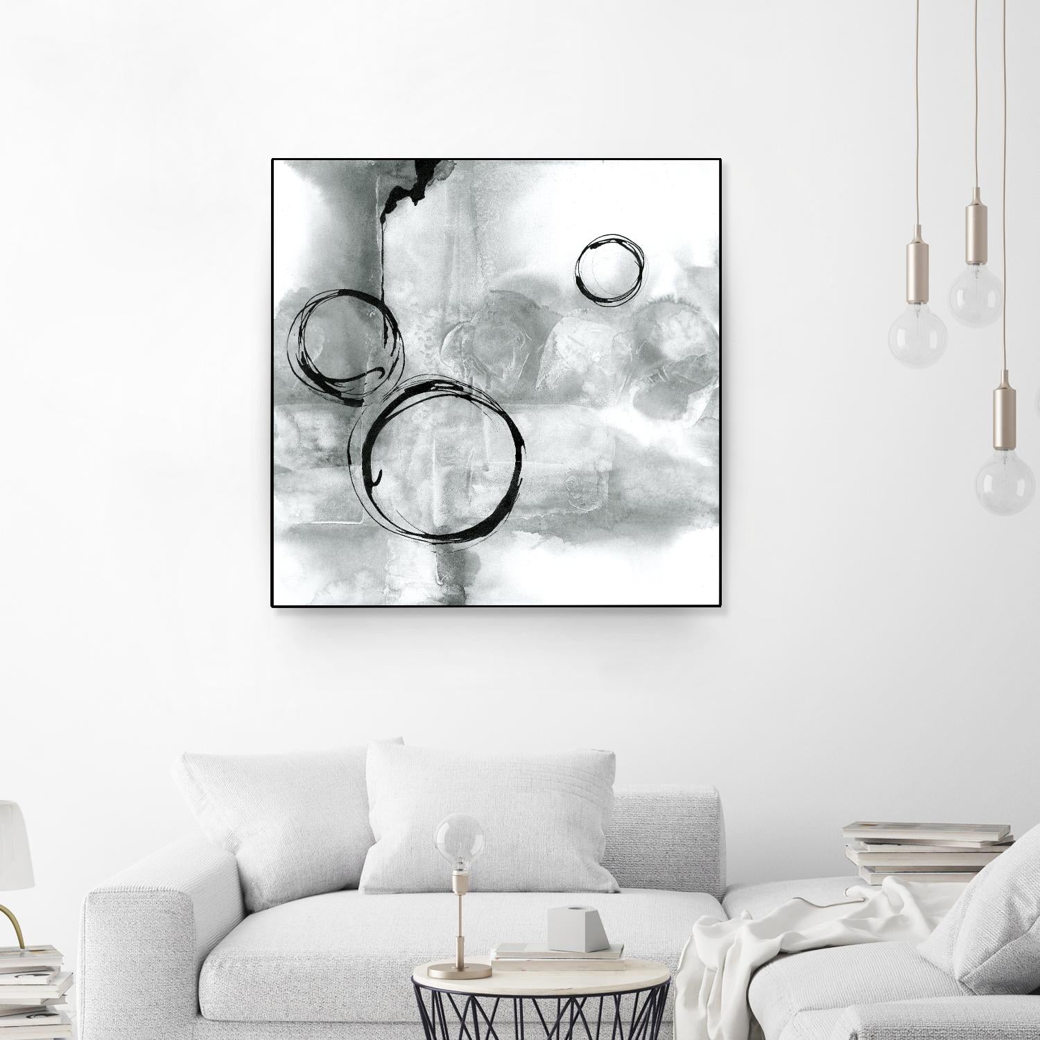 Full Circle I Gray by Chris Paschke on GIANT ART - grey abstract
