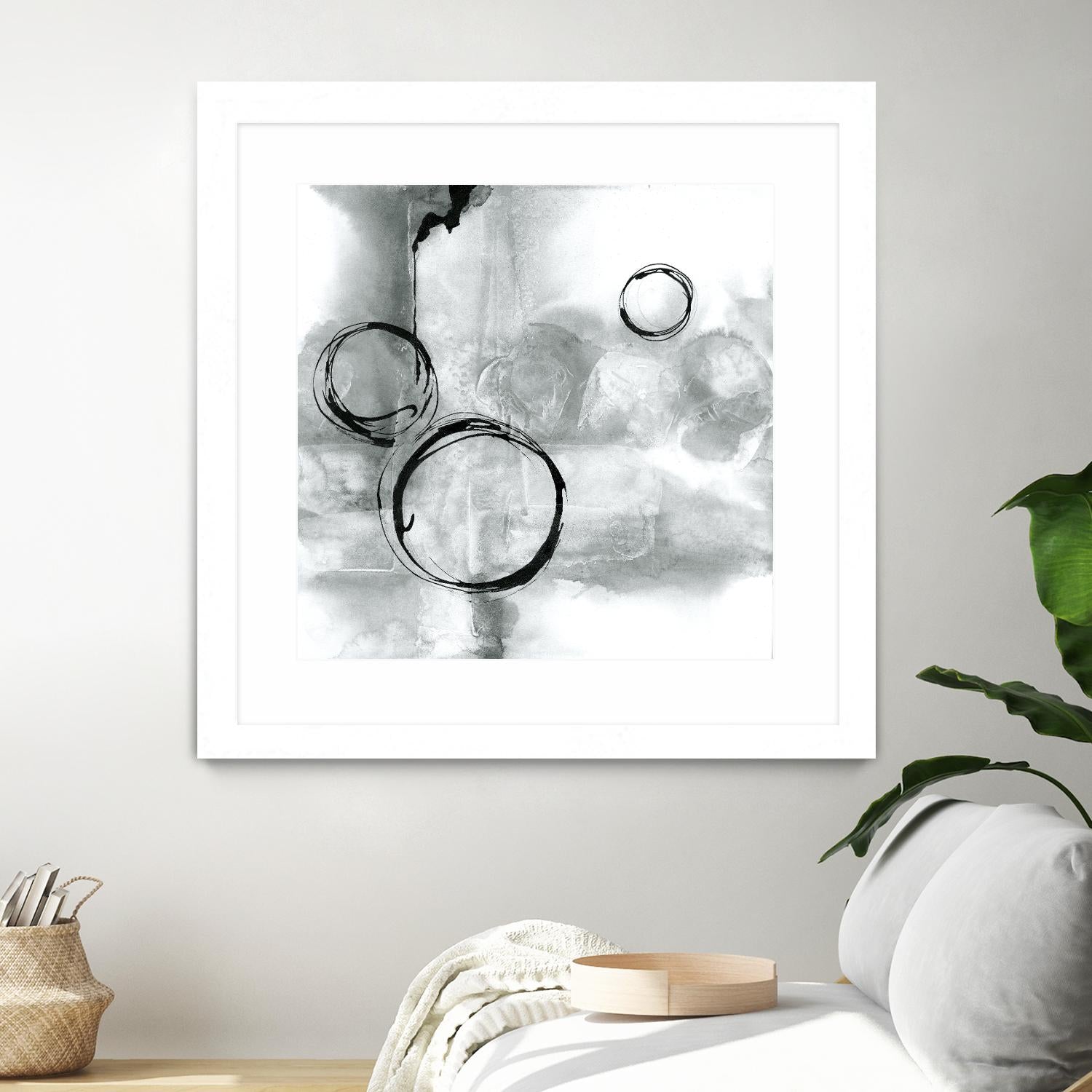 Full Circle I Gray by Chris Paschke on GIANT ART - grey abstract