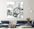 Full Circle II grey by Chris Paschke on GIANT ART - white abstract