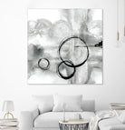 Full Circle II grey by Chris Paschke on GIANT ART - white abstract
