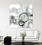 Full Circle II grey by Chris Paschke on GIANT ART - white abstract