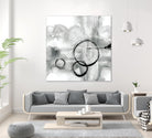 Full Circle II grey by Chris Paschke on GIANT ART - white abstract