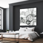 Full Circle II grey by Chris Paschke on GIANT ART - white abstract