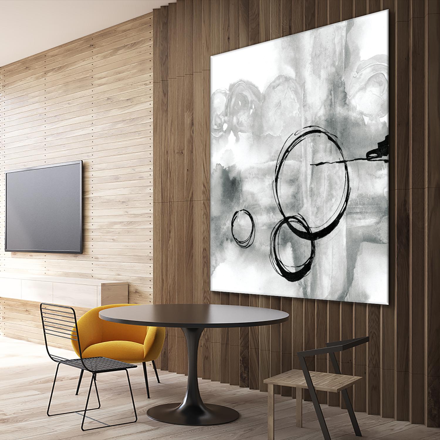 Full Circle II grey by Chris Paschke on GIANT ART - white abstract