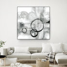Full Circle II grey by Chris Paschke on GIANT ART - white abstract